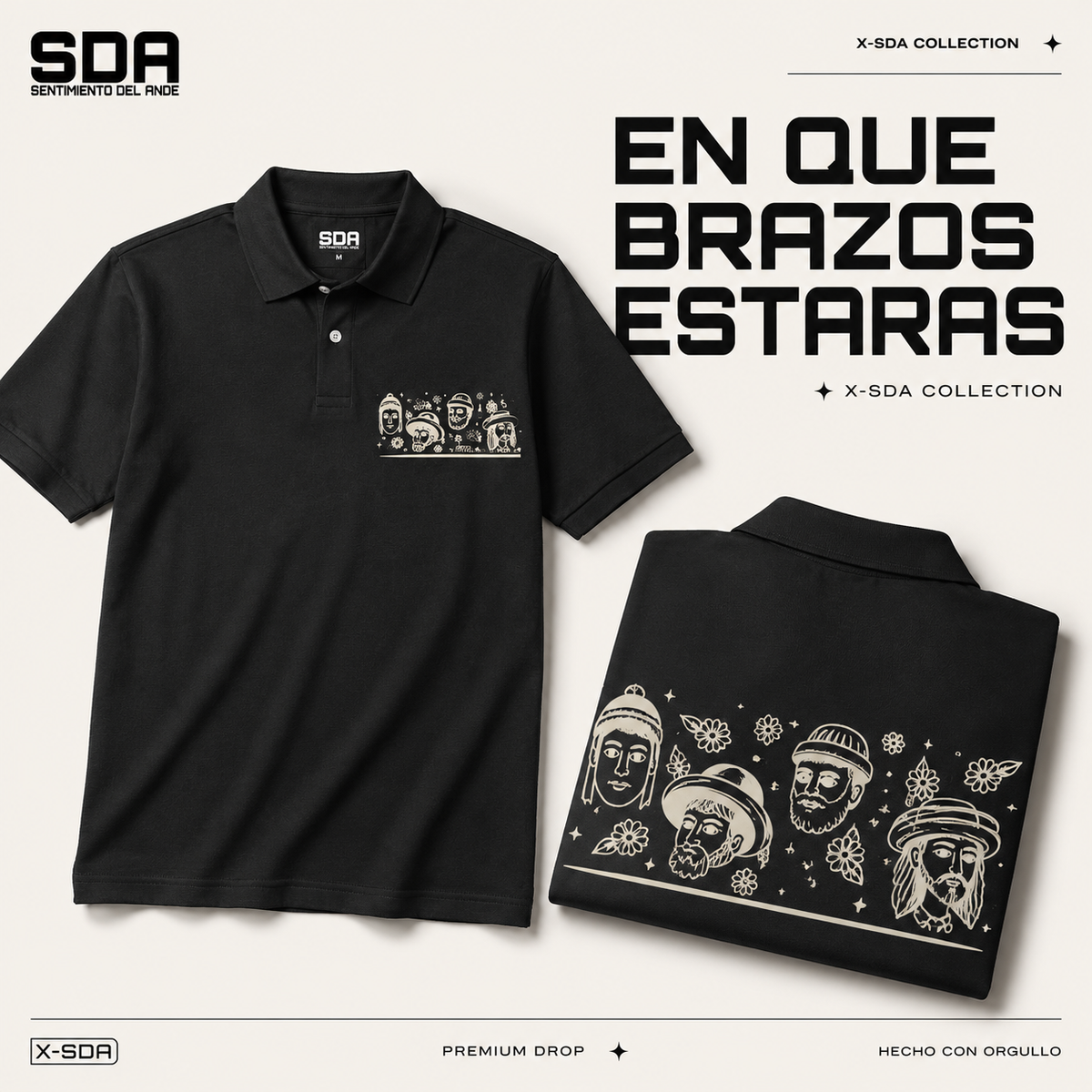 Camiseta marfil En qué brazos estarás