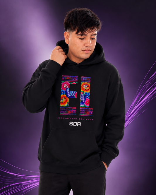 Hoodie EL - gráfico floral andino