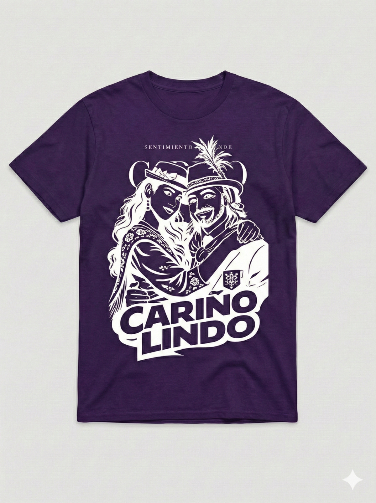 Polo morado Cariño Lindo - enaMORAsda