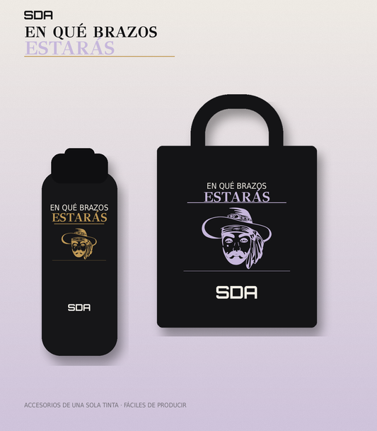 Tote bag y tomatodo En qué brazos estarás