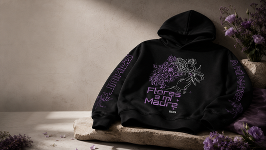 Camiseta Flores a mi Madre - texto y dibujo