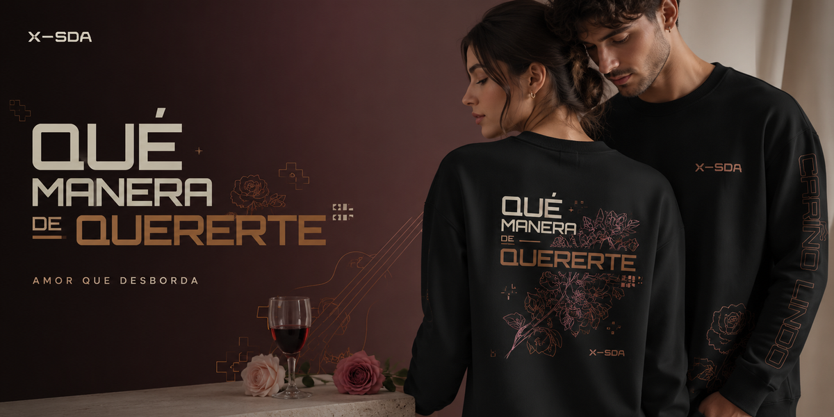 Polera negra Qué Manera de Quererte