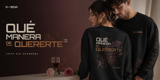 Polera negra Qué Manera de Quererte