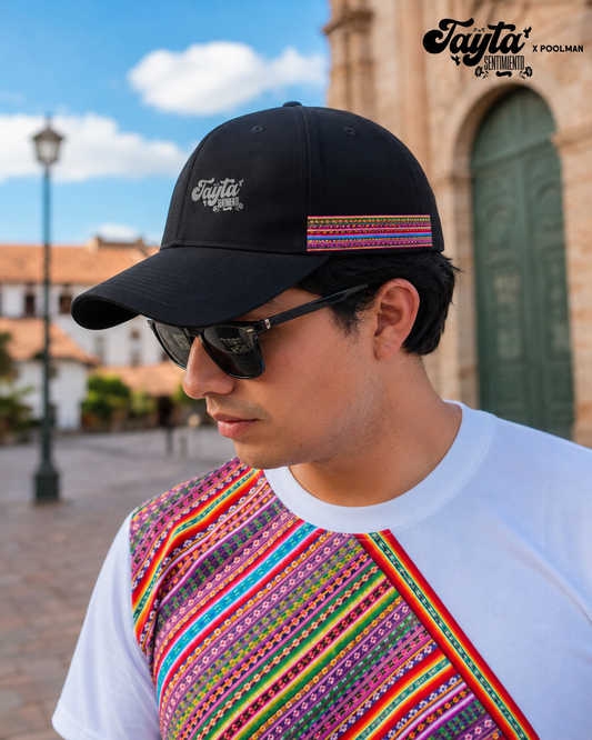 Gorra negra manta Tayta Sentimiento